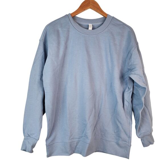 Lululemon Perfectly Oversized Softstreme Crewneck Womens 4 Light Blue Sweatshirt - Picture 1 of 8